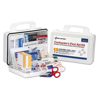 View larger image of Contractor ANSI Class A+ First Aid Kit for 25 People, 128 Pieces