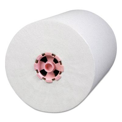 View larger image of Slimroll Towels, 1-Ply, 8" x 580 ft, White/Pink Core, Traditional Business, 6 Rolls/Carton