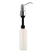 Contura Counter-Mounted Soap Dispenser, 34 oz, 3.31" x 3.31" x 4.5", Stainless Steel