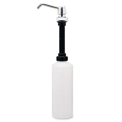 View larger image of Contura Lavatory-Mounted Soap Dispenser, 34 oz, 3.31" x 4" x 17.63", Chrome/Stainless Steel
