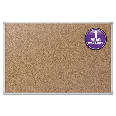 View larger image of Economy Cork Board with Aluminum Frame, 24 x 18, Tan Surface, Silver Aluminum Frame