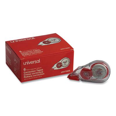 View larger image of Correction Tape Dispenser, Non-Refillable, White Applicator, 0.2" x 315", 6/Pack