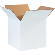 Corrugated Boxes, 10" x 10" x 10", White, 25/Bundle, 32 ECT