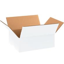 11 1/4 x 8 3/4 x 4" White Corrugated Boxes