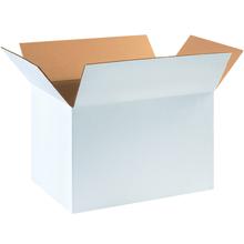 Corrugated Boxes, 18" x 12" x 12", White, 25/Bundle, 32 ECT