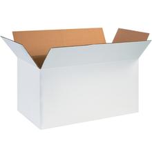 Corrugated Boxes, 24" x 12" x 12", White, 25/Bundle, 32 ECT