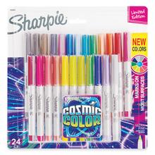 Cosmic Color Permanent Markers, Extra-Fine Needle Tip, Assorted Colors, 24/Pack