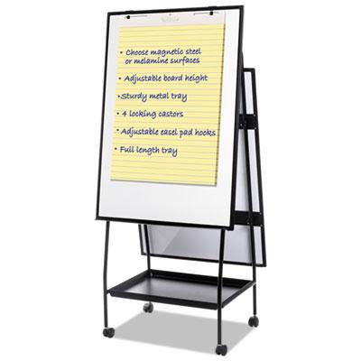 View larger image of Creation Station Magnetic Dry Erase Board, 29.5 x 74.88, White Surface, Black Metal Frame