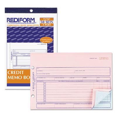 View larger image of Credit Memo Book, Three-Part Carbonless, 5.5 x 7.88, 50 Forms Total