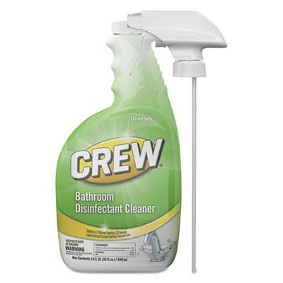 View larger image of Crew Bathroom Disinfectant Cleaner, Floral Scent, 32 oz Spray Bottle, 4/CT