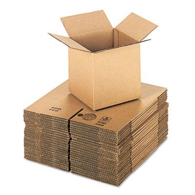 View larger image of Cubed Fixed-Depth Shipping Boxes, Regular Slotted Container (RSC), 8" x 8" x 8", Brown Kraft, 25/Bundle