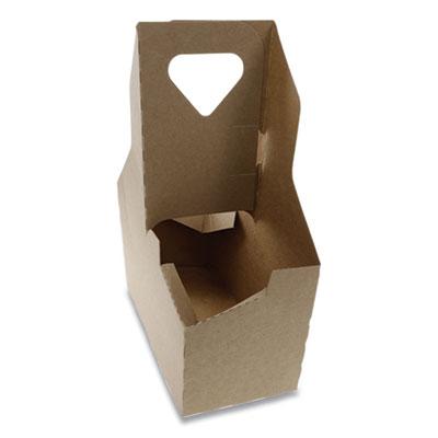 View larger image of Paperboard Cup Carrier, Up to 44 oz, Two to Four Cups, Natural, 250/Carton