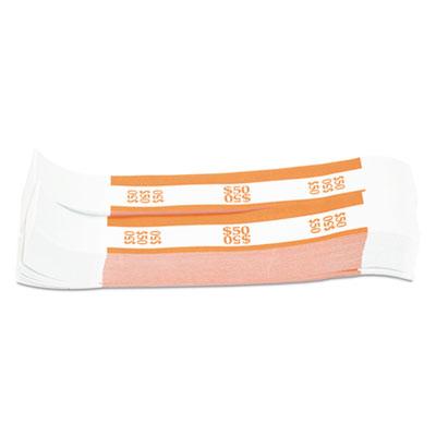 View larger image of Currency Straps, Orange, $50 in Dollar Bills, 1000 Bands/Pack