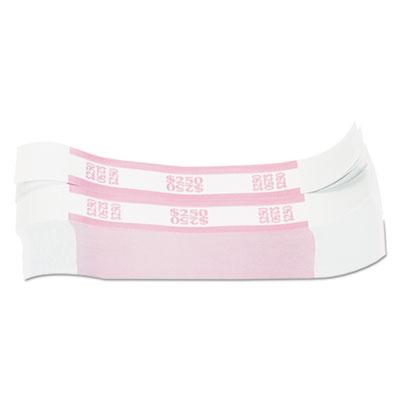 View larger image of Currency Straps, Pink, $250 in Dollar Bills, 1000 Bands/Pack