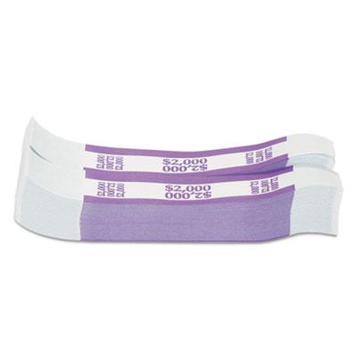 View larger image of Currency Straps, Violet, $2,000 in $20 Bills, 1000 Bands/Pack