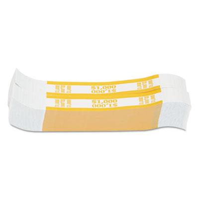 View larger image of Currency Straps, Yellow, $1,000 in $10 Bills, 1000 Bands/Pack