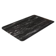 Cushion-Step Marbleized Rubber Mat, 24 x 36, Black