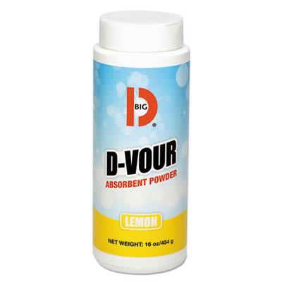 View larger image of D-Vour Absorbent Powder, Canister, Lemon, 16oz, 6/Carton