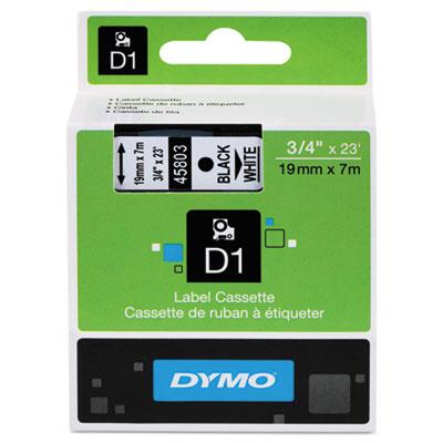 View larger image of D1 High-Performance Polyester Removable Label Tape, 0.75" x 23 ft, Black on White