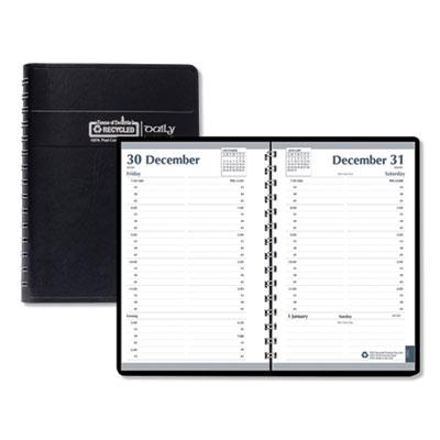 View larger image of Memo Size Daily Appointment Book with 15-Minute Schedule, 8 x 5, Black Cover, 12-Month (Jan to Dec): 2024