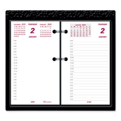 View larger image of Daily Calendar Pad Refill, 6 x 3.5, White/Burgundy/Gray Sheets, 12-Month (Jan to Dec): 2024
