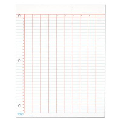 View larger image of Data Pad with Numbered Column Headings, Data/Lab-Record Format, Wide/Legal Rule, 10 Columns, 8.5 x 11, White, 50 Sheets