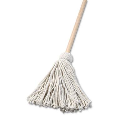 View larger image of Handle/Deck Mops, #16 White Cotton Head, 48" Natural Wood Handle