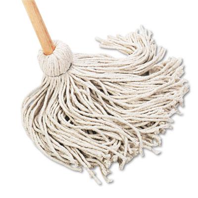 View larger image of Handle/Deck Mops, #20 White Cotton Head, 54" Natural Wood Handle