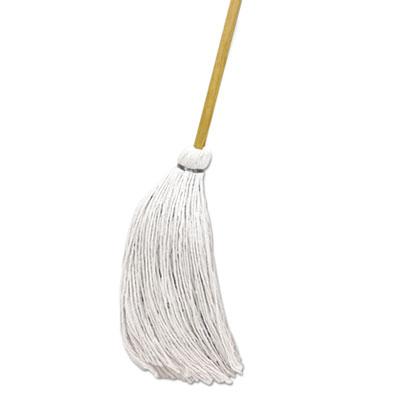 View larger image of Handle/Deck Mops, #16 White Rayon Head, 57" Natural Wood Handle, 12/Carton