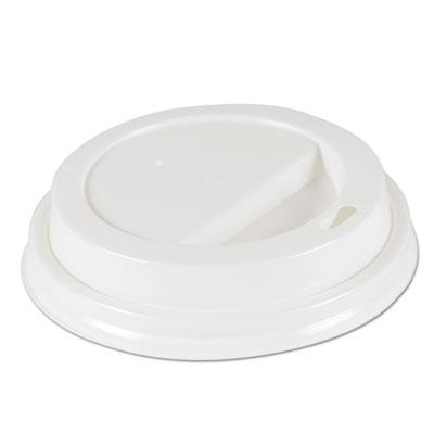 View larger image of Deerfield Hot Cup Lids for 10oz - 20oz Cups, White, Plastic, 50/PK, 20 PK/Carton
