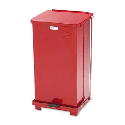 View larger image of Defenders Heavy-Duty Steel Step Can, 6.5 gal, Steel, Red