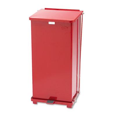 View larger image of Defenders Heavy-Duty Steel Step Can, 13 gal, Steel, Red