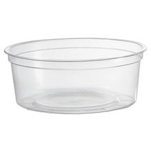 Deli Containers, 8 oz, Clear, Plastic, 50/Pack, 10 Pack/Carton