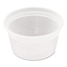 Newspring DELItainer Microwavable Container, 12 oz, 4.55 x 2.45 x 2.45, Clear, Plastic, 240/Carton