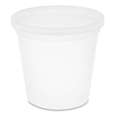 View larger image of Newspring DELItainer Microwavable Container, 24 oz, 4.55 x 4.55 x 4.35, Clear, Plastic, 240/Carton