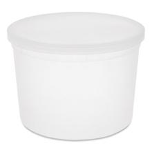Newspring DELItainer Microwavable Container, 64 oz, 4.5 x 4.5 x 6.35, Natural, Plastic, 120/Carton