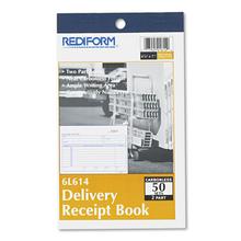 Delivery Receipt Book, Three-Part Carbonless, 6.38 x 4.25, 50 Forms Total