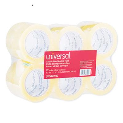 View larger image of Deluxe General-Purpose Acrylic Box Sealing Tape, 3" Core, 1.88" x 109 yds, Clear, 12/Pack