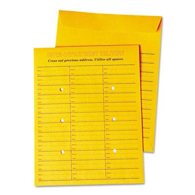 View larger image of Deluxe Interoffice Press & Seal Envelopes, #97, Two-Sided Three-Column Format, 10 x 13, Brown Kraft, 100/Box