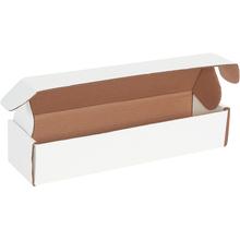 14 x 3 3/4 x 2 3/4" White Deluxe Literature Mailers