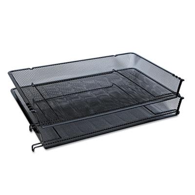 View larger image of Deluxe Mesh Stacking Side Load Tray, 1 Section, Legal Size Files, 17" x 10.88" x 2.5", Black