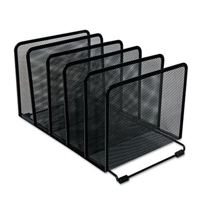 View larger image of Deluxe Mesh Stacking Sorter, 5 Sections, Letter to Legal Size Files, 14.63" x 8.13" x 7.5", Black