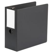 Deluxe Non-View D-Ring Binder With Label Holder, 3 Rings, 5" Capacity, 11 X 8.5, Black