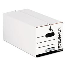 Deluxe Quick Set-up String-and-Button Boxes, Legal Files, White, 12/Carton