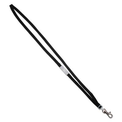 View larger image of Deluxe Safety Lanyards, Metal Lobster Claw Hook Fastener, 36" Long, Black, 24/Box