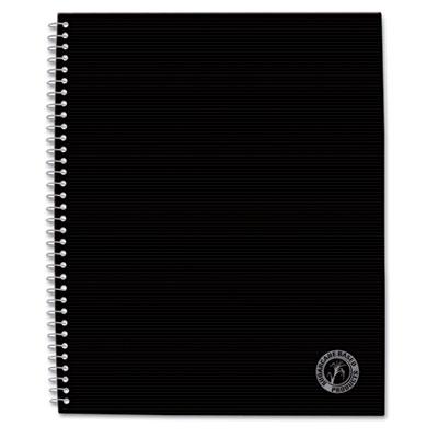 View larger image of Deluxe Sugarcane Based Notebooks, Coated Bagasse Cover, 1-Subject, Medium/College Rule, Black Cover, (100) 11 x 8.5 Sheets