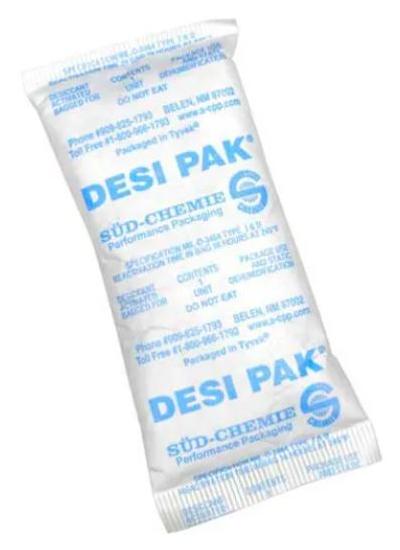 View larger image of Desco Desiccant Pak, Clay/Tyvek/Silicon Dioxide, 2" x 4", white, 300 Packs