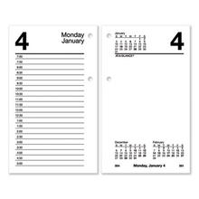 Desk Calendar Refill, 3.5 x 6, White Sheets, 12-Month (Jan to Dec): 2024