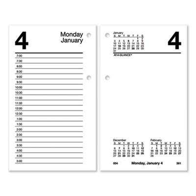 View larger image of Desk Calendar Refill with Tabs, 3.5 x 6, White Sheets, 2023