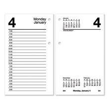 Desk Calendar Refill with Tabs, 3.5 x 6, White Sheets, 12-Month (Jan to Dec): 2024